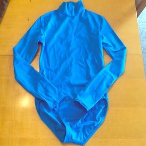 Girl’s leotard, long sleeve, high neck, large
